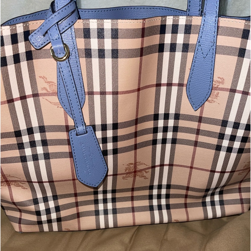 Burberry Haymarket Reversible Tote Medium bag.